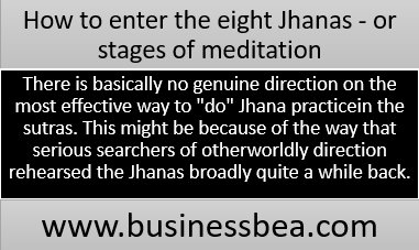 How to enter the eight Jhanas